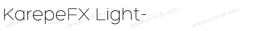 KarepeFX Light字体转换